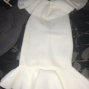 Off Shoulder White Dress